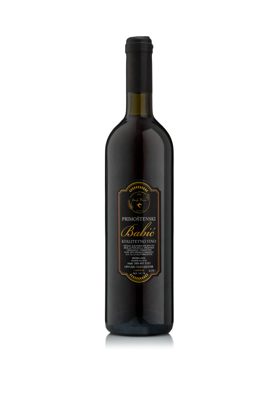 Kvalitetno Vino Babić 0,75l OPG Branko Marinov