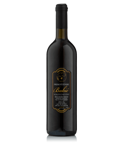 Kvalitetno Vino Babić 0,75l OPG Branko Marinov