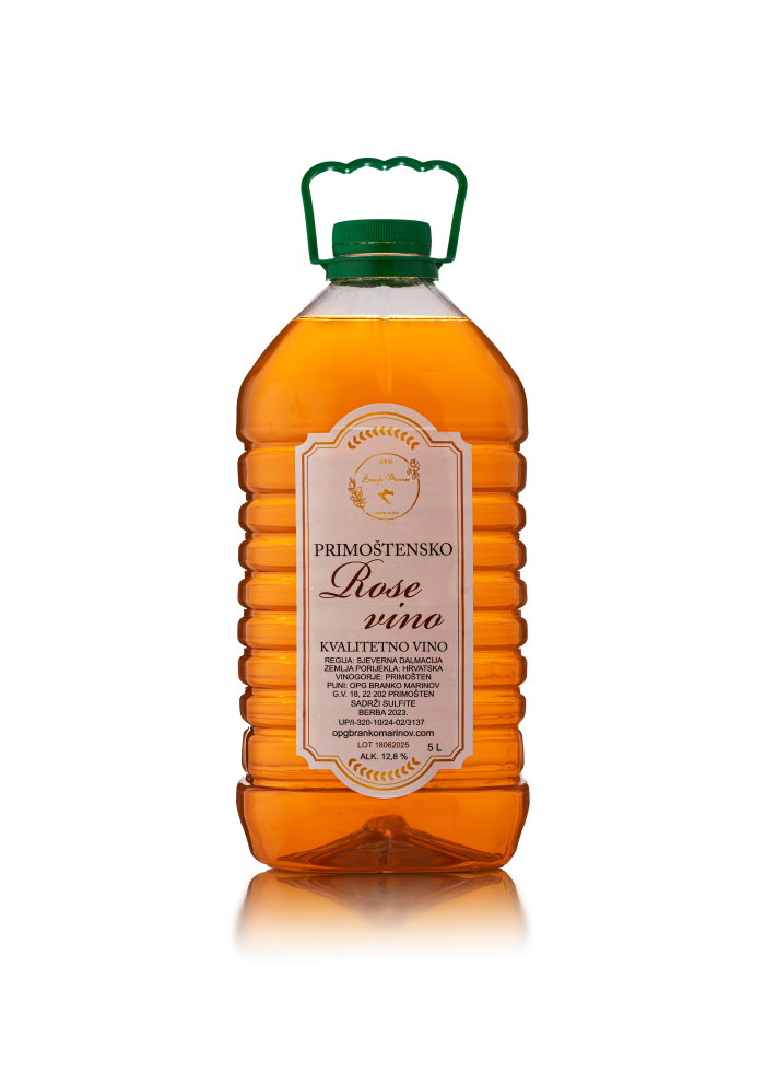 Rose kvalitetno vino 5l OPG Branko Marinov