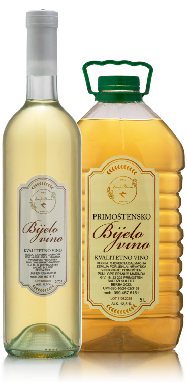 Bijelo White Wine Primostensko Primosten