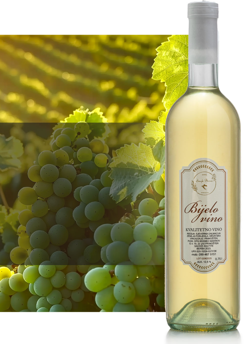 Bijelo white wine Branko Marinov