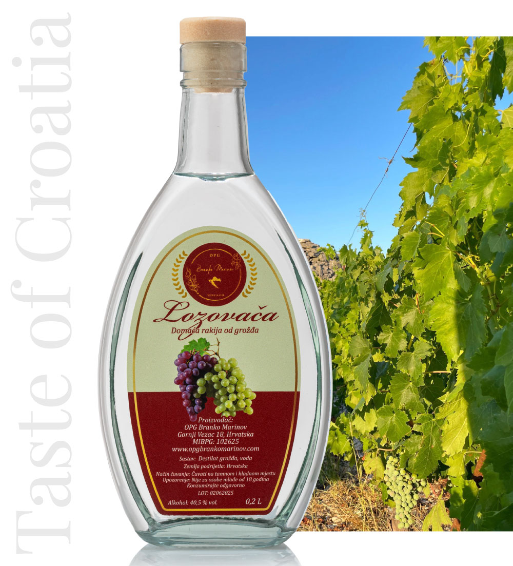 Croatian Rakija Hrvatska domaca